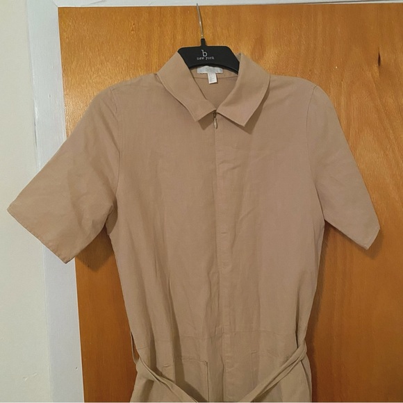 Cos Pants & Jumpsuits | Cos Tan Zip Up Jumpsuit size 6 - Picture 4 of 12